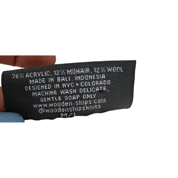 Wooden Ships Long Sleeve Off Shoulder Cheetah Sweater Womens Size M / L Brown - Picture 7 of 7